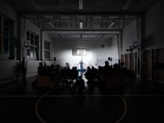 währenddem in der Turnhalle Clara die Fussball-Lesung in BuchBasel-Socken stattfindet.